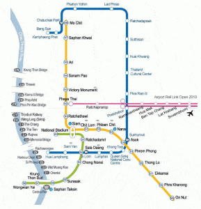 Mappa Skytrain Bangkok