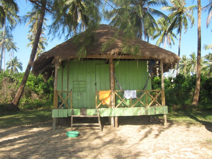 bungalow sulla spiaggia cambogia
