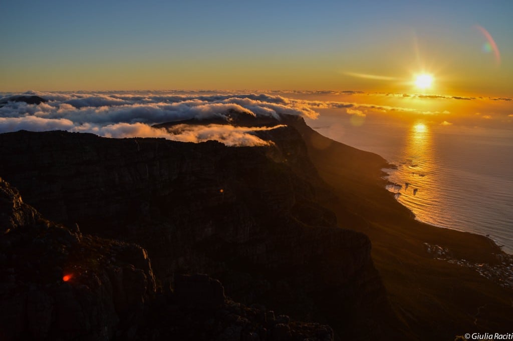 table mountain sunset