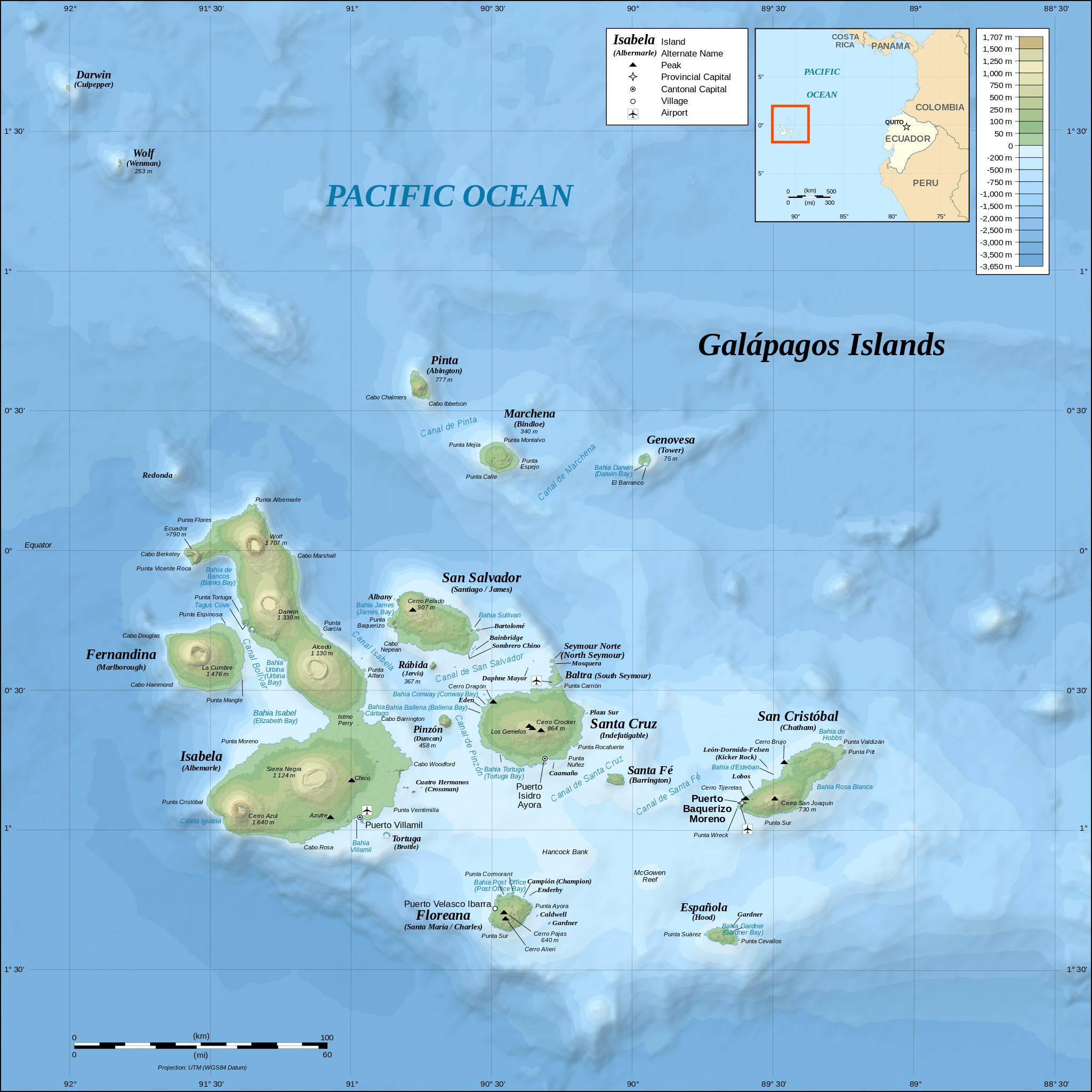 galapagos map