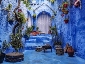 marocco città blu