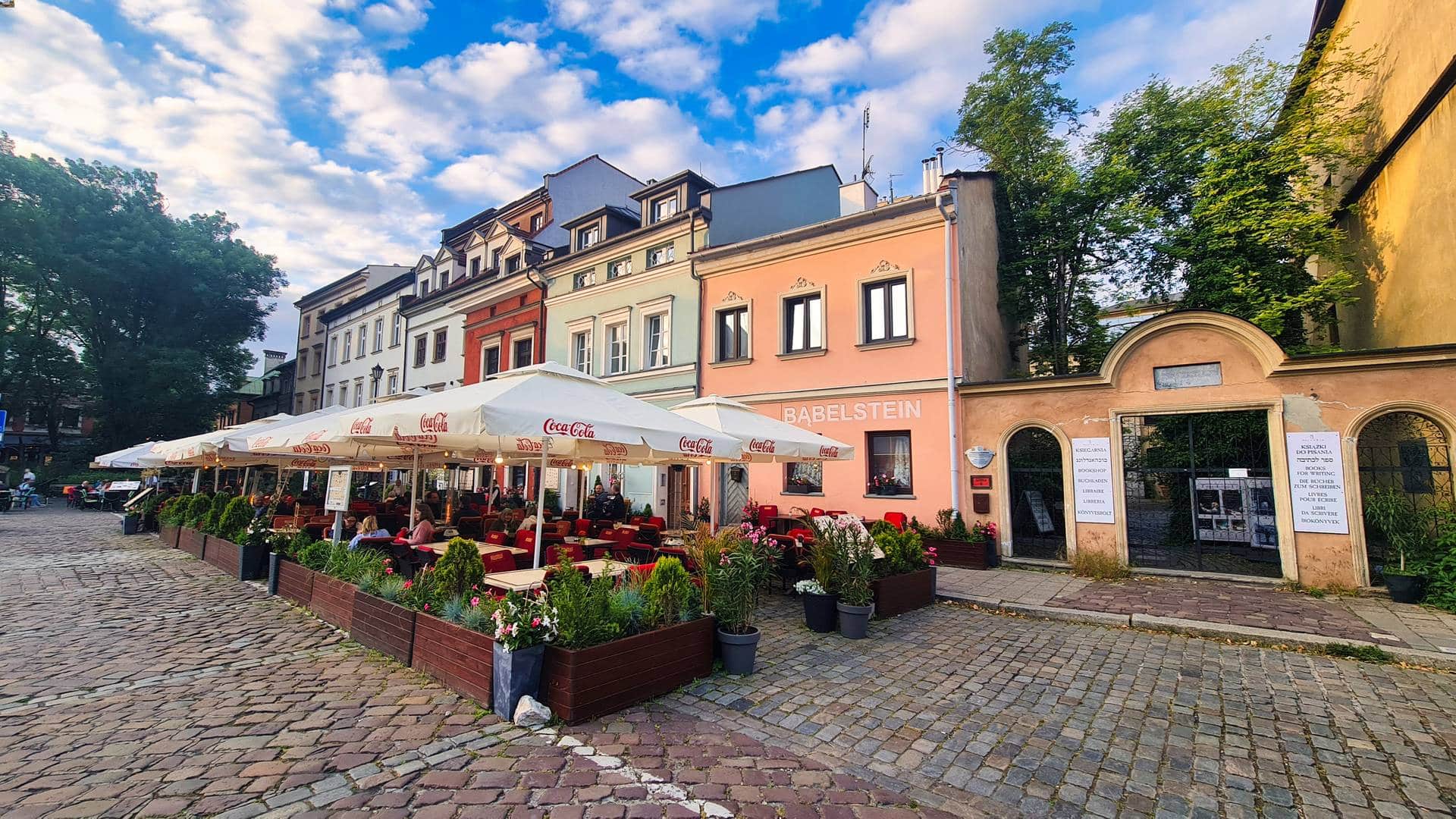 Piazza della sinagoga Cracovia