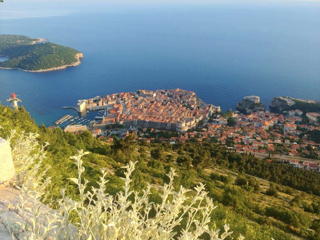 vista di Dubrovnik dall'alto