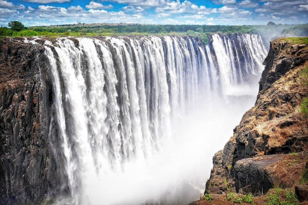 Vista delle Cascate Vittoria lato Zimbabwe