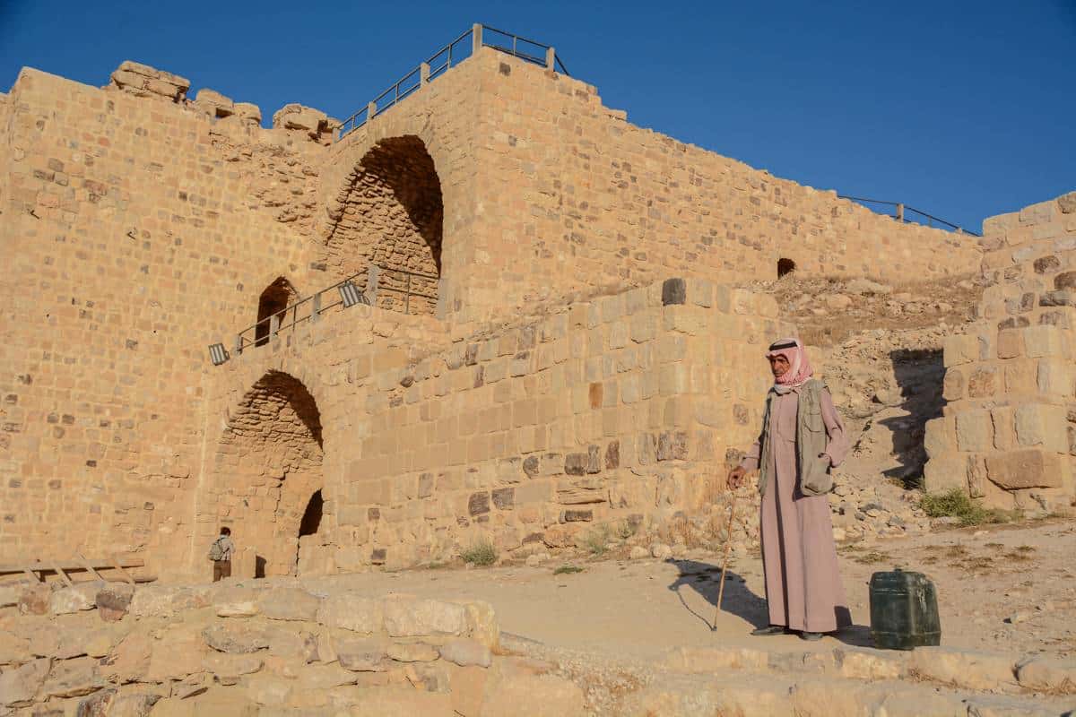 Uomo al Castello di Kerak