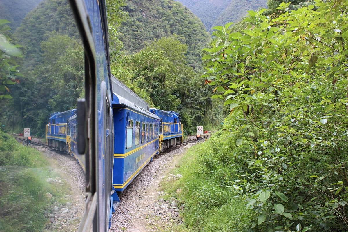 Treno per andare a Machu Picchu