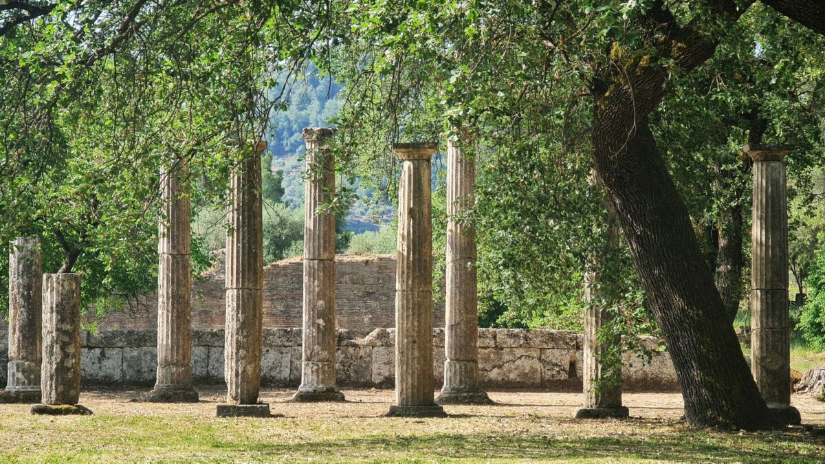 colonne di Olimpia in Grecia