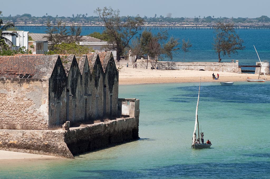 isola di Mozambico vista