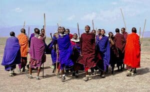 Gruppo di Maasai a Ngorogoro
