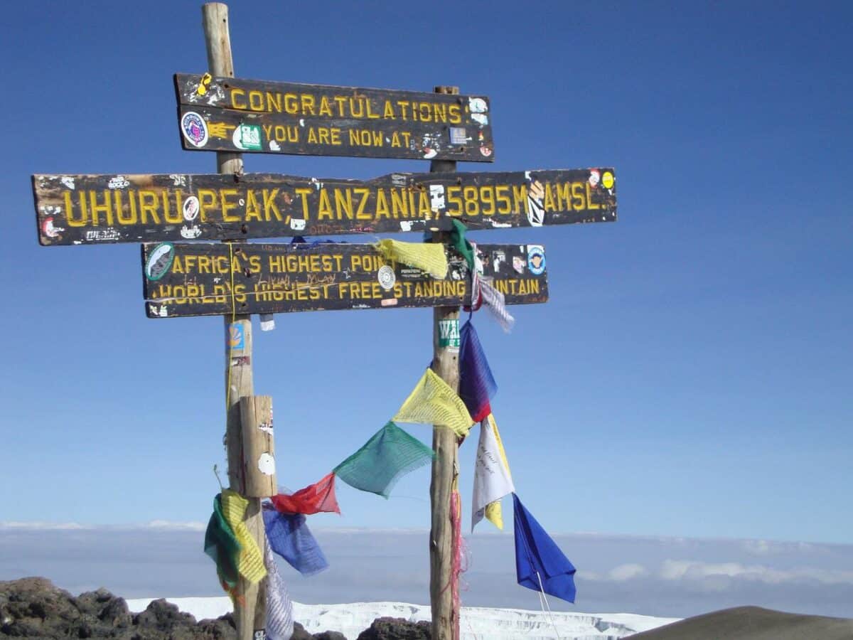 Vetta del monte Kilimanjaro