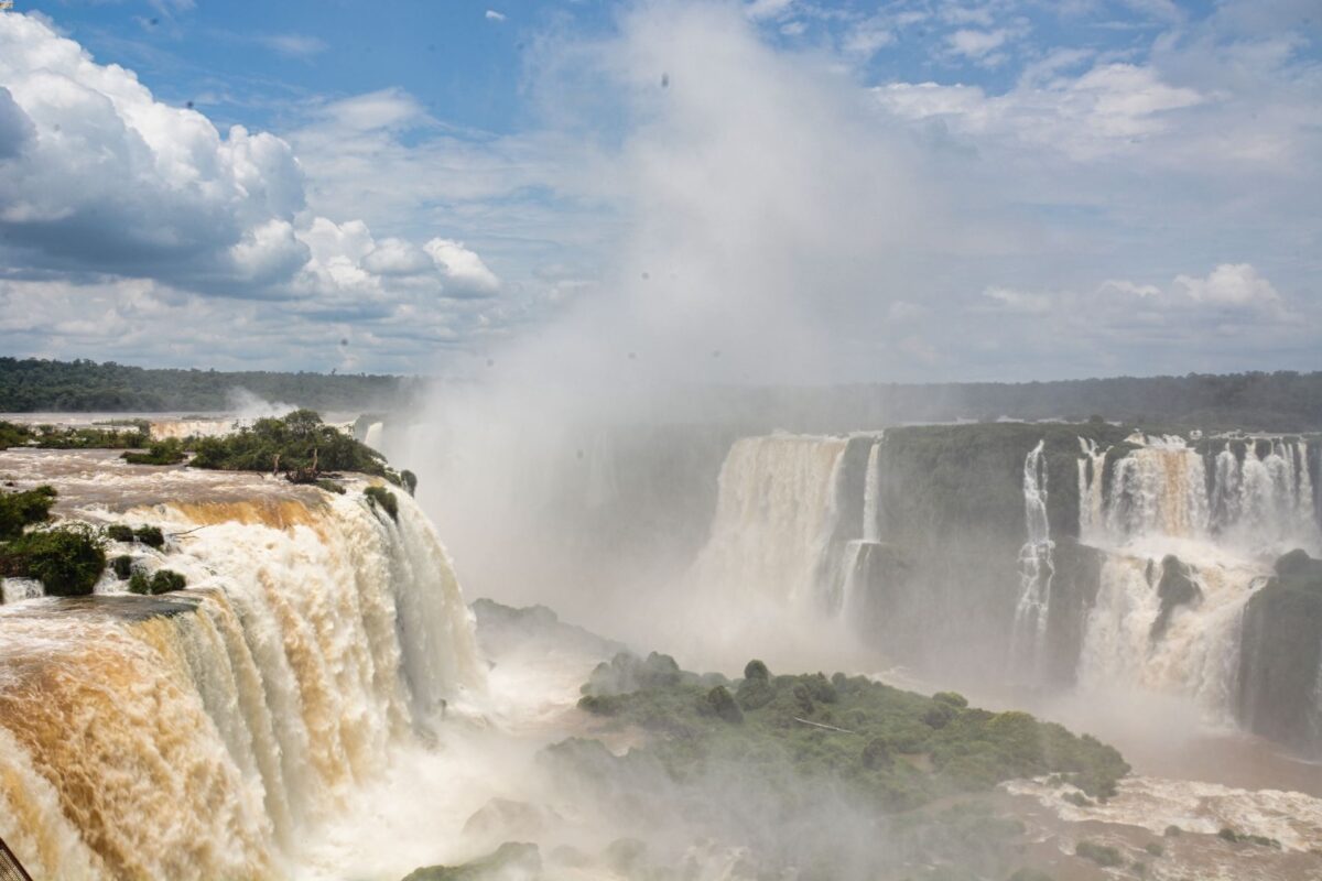 Vista delle cascate di Iguazu Argentina