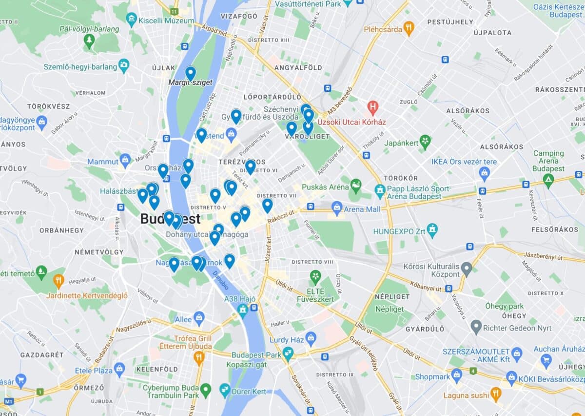 Budapest: cosa vedere (mappa completa)